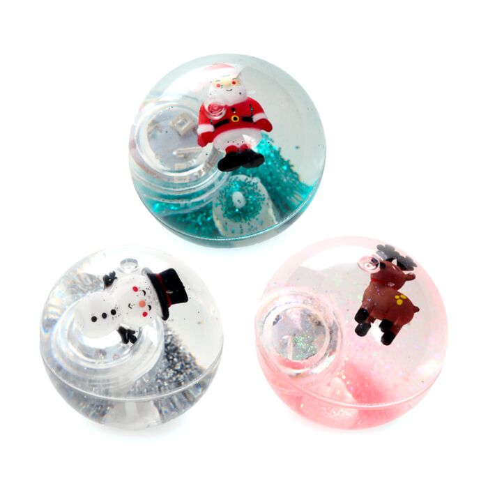 Puckator Jingle Bunch Christmas High Bounce LED Flashing Bouncy Ball