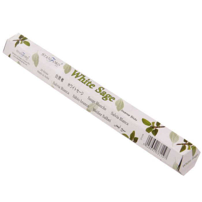 37119 Stamford Premium Hex Incense Sticks White Sage