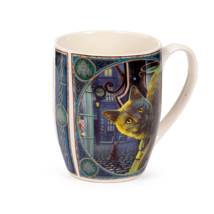 Puckator Lisa Parker Rusty Cauldron Cat Porcelain Mug