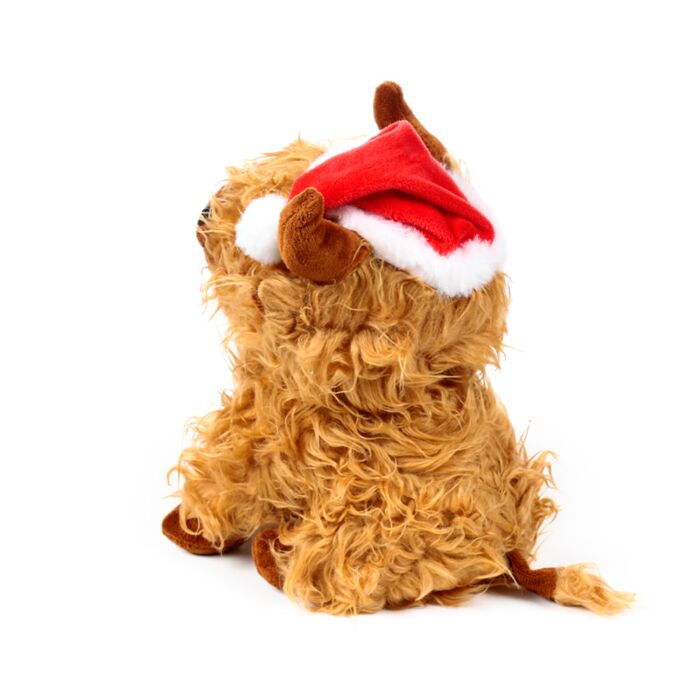 Puckator Christmas Highland Coo Plush Doorstop