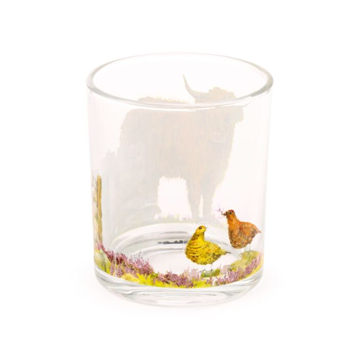 Puckator Jan Pashley Highland Coo Set of 2 Glass Tumblers 250ml