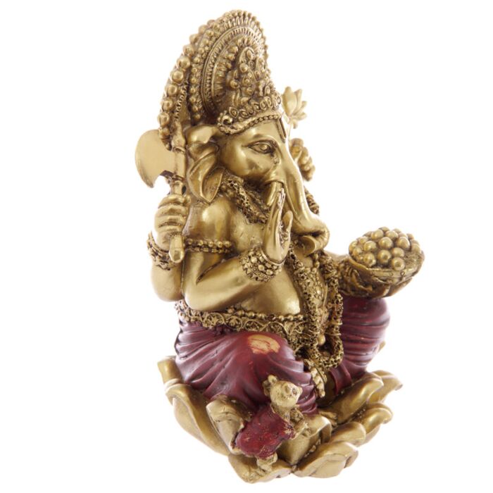 Puckator Gold & Red Ganesh Statue 16cm