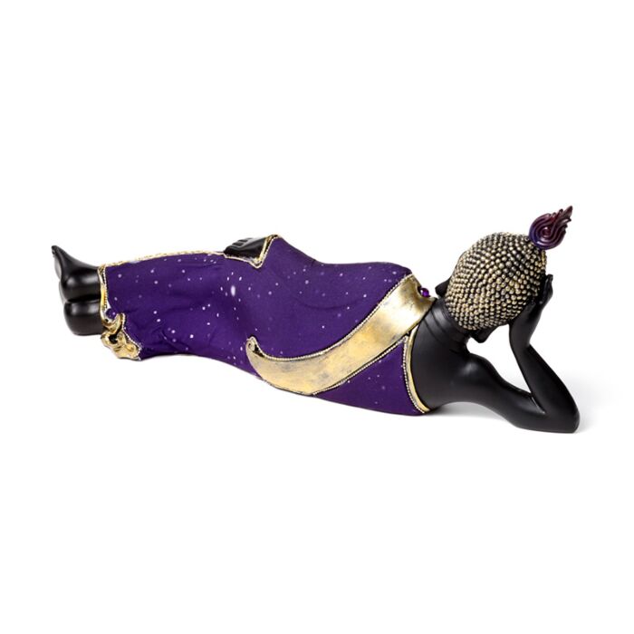 Puckator Purple & Black Thai Buddha Reclining