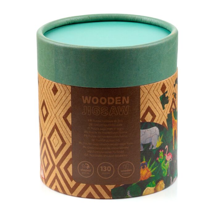 Puckator Animal Kingdom 130pc Shaped Jigsaw Puzzle