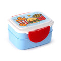 Puckator Foodiemals Clip Lock Stacked Bento Lunch Box with Cutlery
