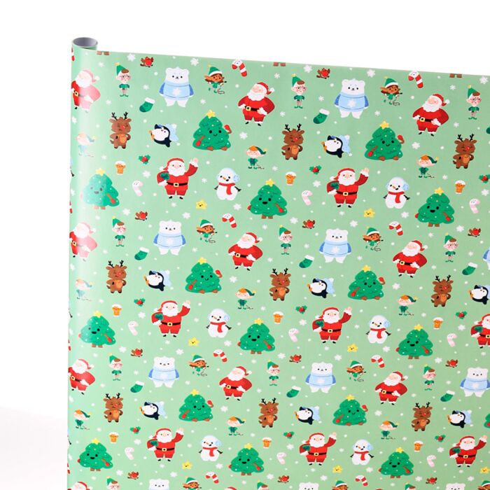 Puckator Christmas Jingle Bunch 3m Wrapping Paper Roll
