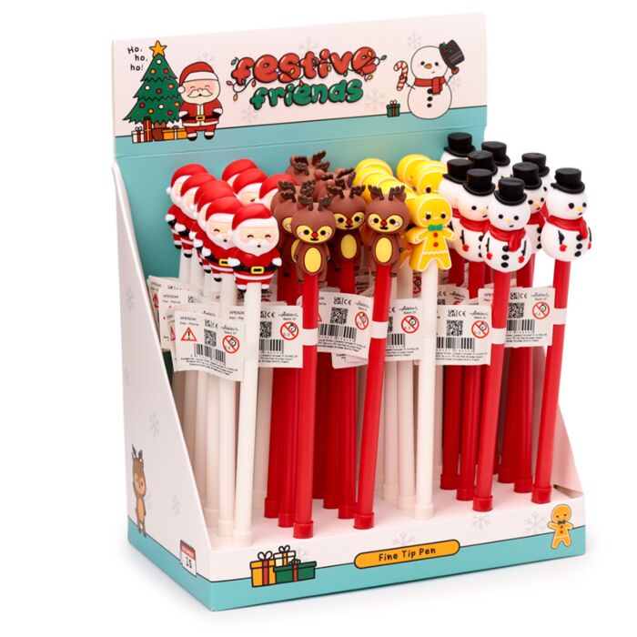 Puckator Christmas Festive Friends Fine Tip Pen