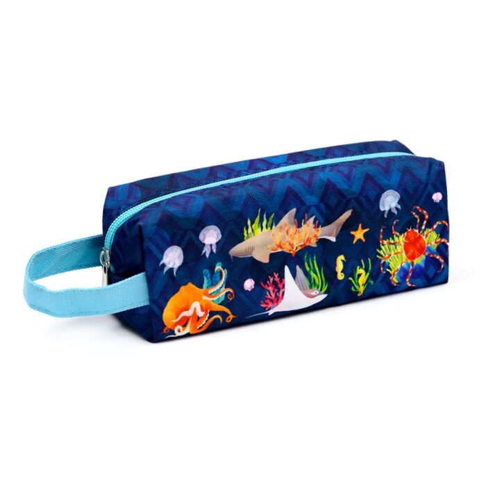 Puckator Marine Kingdom Oxford Cloth Pencil Case