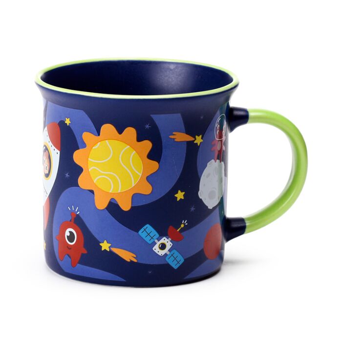 Puckator Space Cadet Fine-Rimmed Porcelain Mug