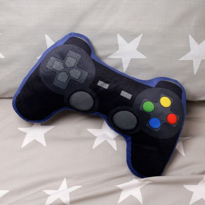 Puckator Game Over Game Controller Shaped Plush Cushion