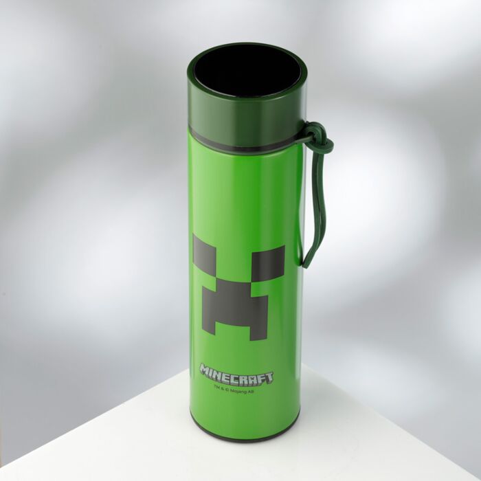 Puckator Minecraft Creeper Hot & Cold Digital Thermometer Bottle
