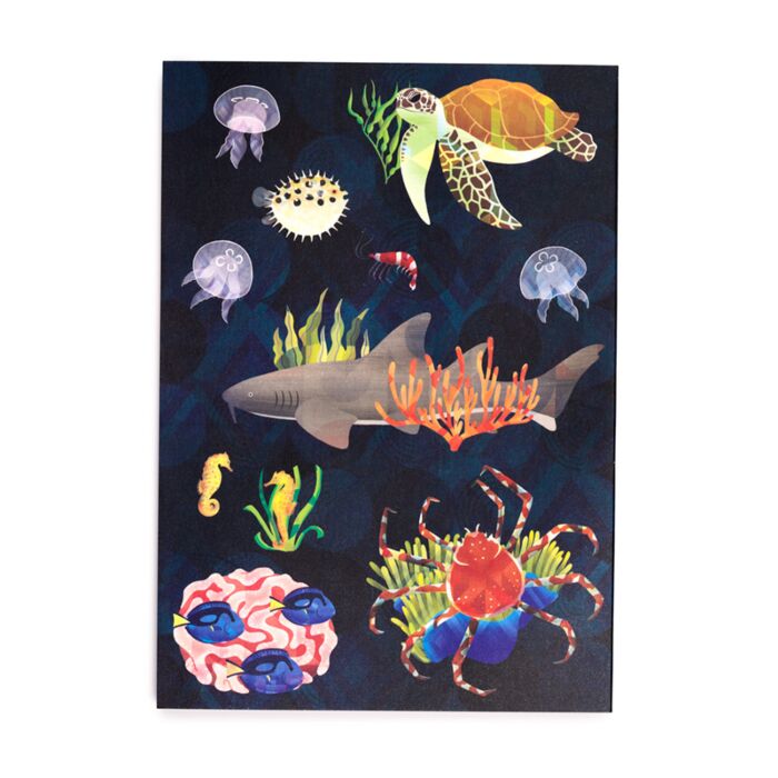 Puckator Marine Kingdom Recycled Paper A5 Notebook