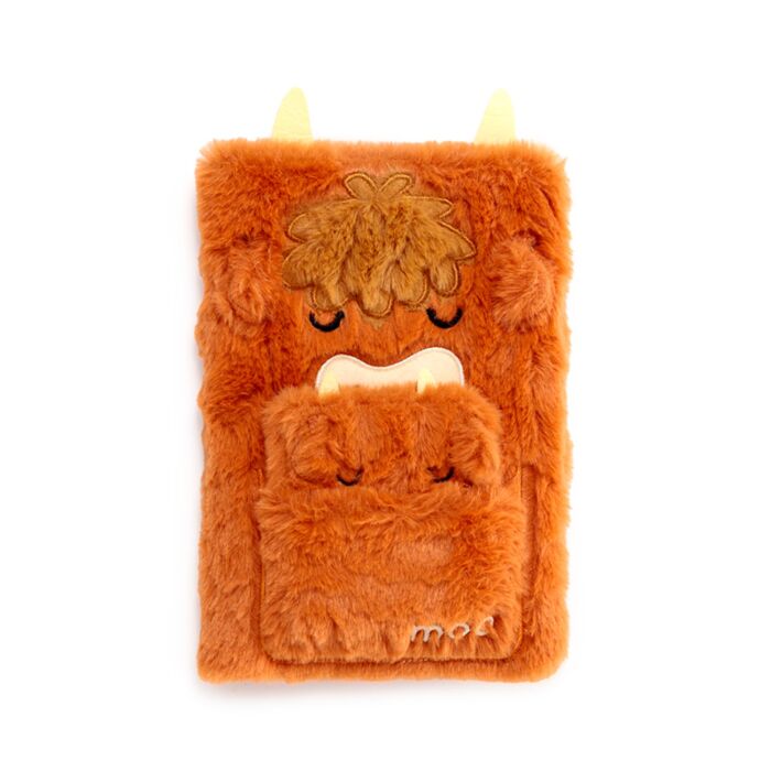 Puckator Highland Coo Plush Notebook with Pouch & Mini Notebook