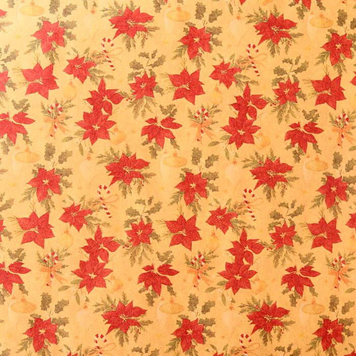 Puckator Christmas Botanicals 3m Wrapping Paper Roll
