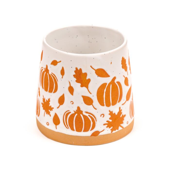 Puckator Pumpkin Tapered Stoneware Mug
