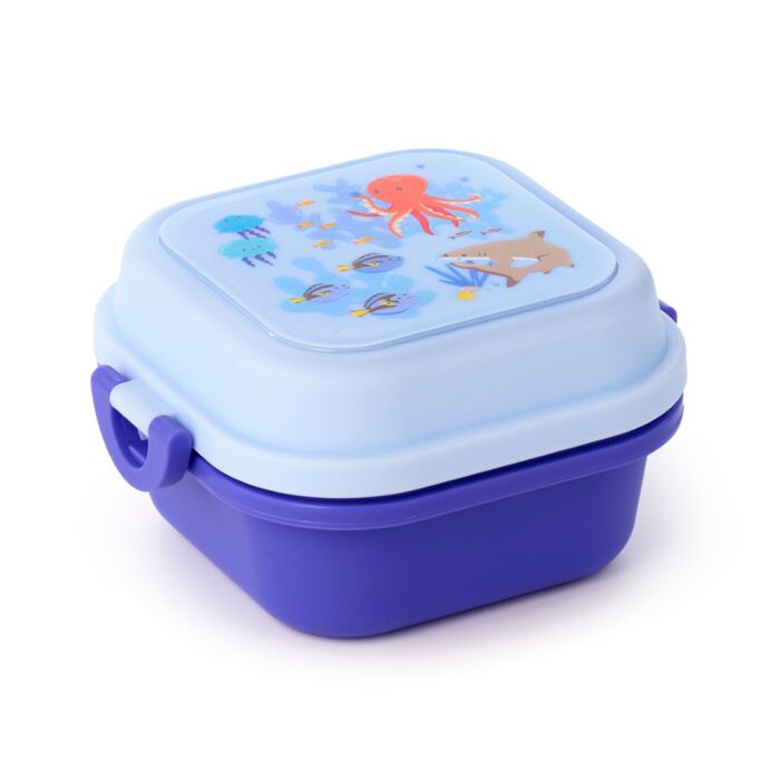 Puckator Mariniverse Clip Lock Stacked Bento Snack Lunch Box