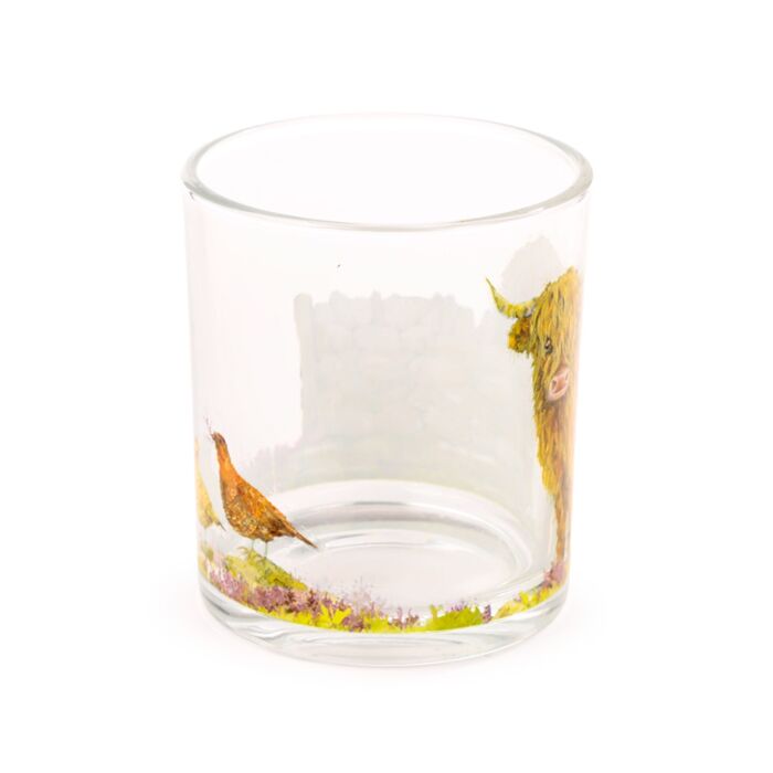Puckator Jan Pashley Highland Coo Set of 2 Glass Tumblers 250ml
