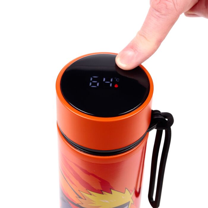 Puckator Naruto Hot & Cold Digital Thermometer Bottle