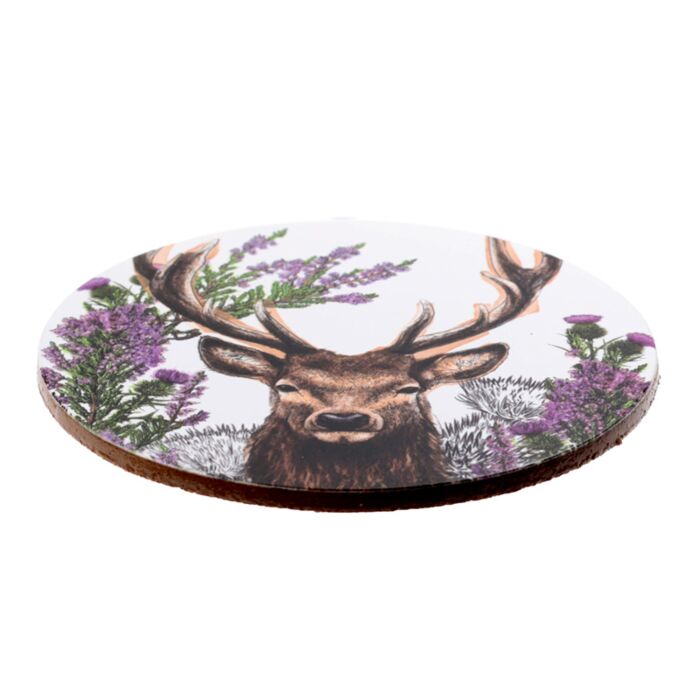 Puckator Wild Stag Set of 4 Cork Coasters
