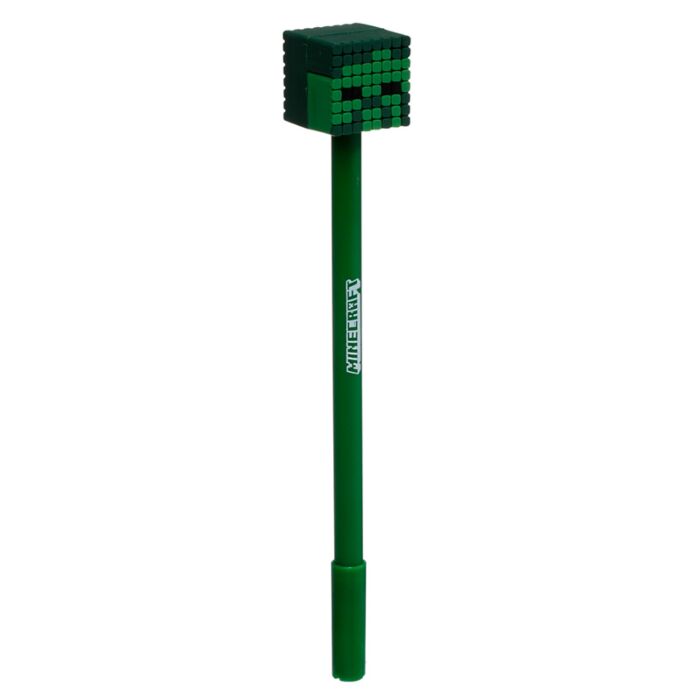 Puckator Minecraft Fine Tip Pen with Silicone Topper (Pig/Bee/Zombie/Skeleton)