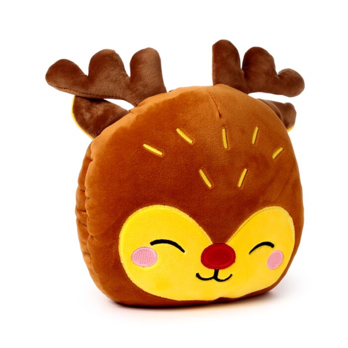 Puckator Blankeazzz Christmas Festive Friends Rudolph 2-in-1 Plush Toy & Travel Blanket