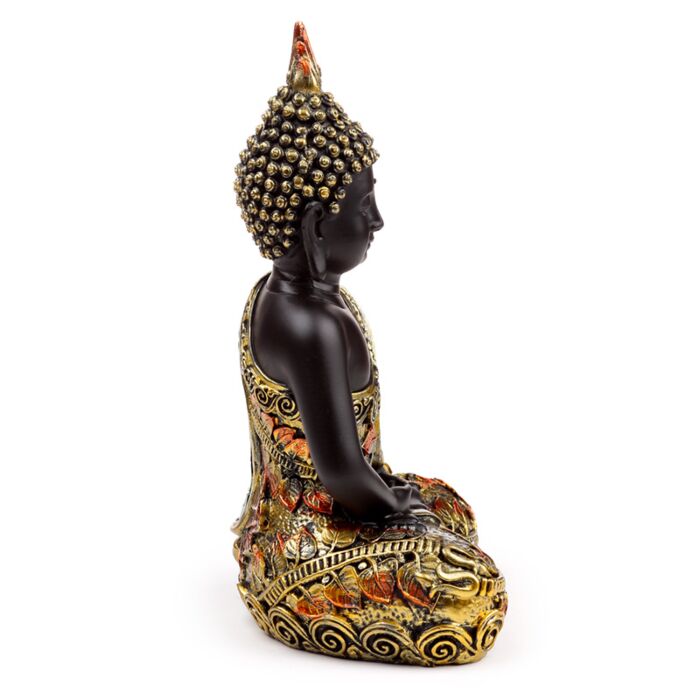 Puckator Black & Orange Gold Thai Buddha Contemplation