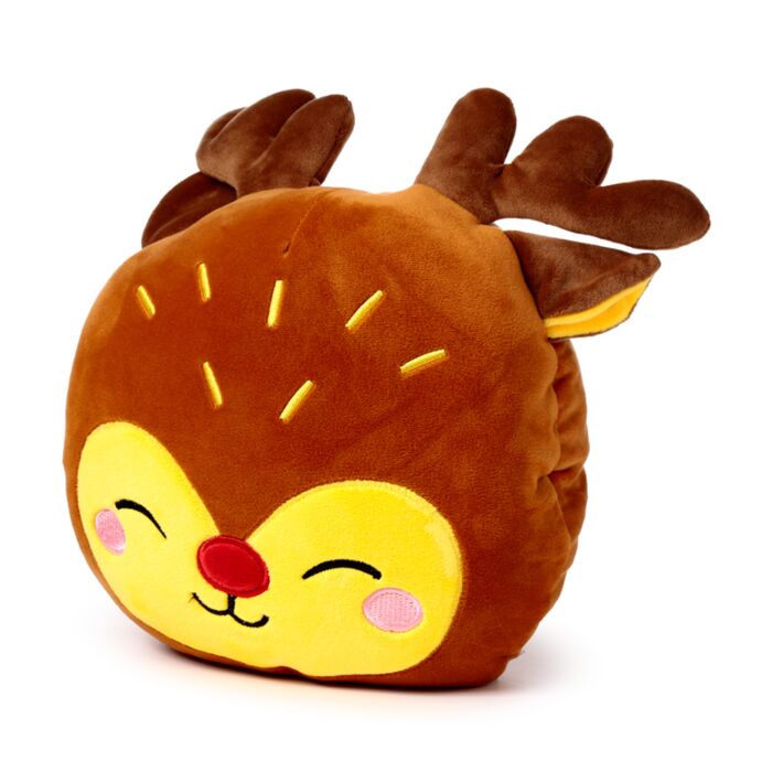 Puckator Blankeazzz Christmas Festive Friends Rudolph 2-in-1 Plush Toy & Travel Blanket