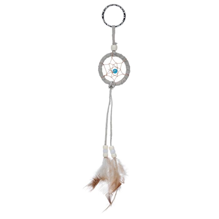 Puckator Mini Feather Dreamcatcher Key Ring with Beads
