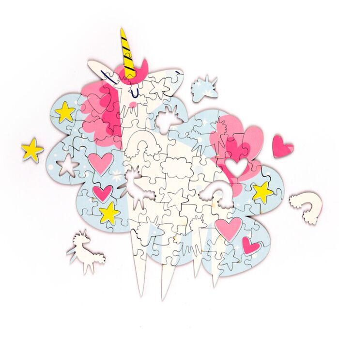 Puckator Unicorn Magic 90pc Shaped Jigsaw Puzzle