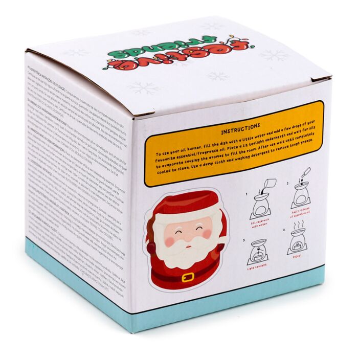 Puckator Festive Friends Santa Shaped Christmas Ceramic Oil Burner