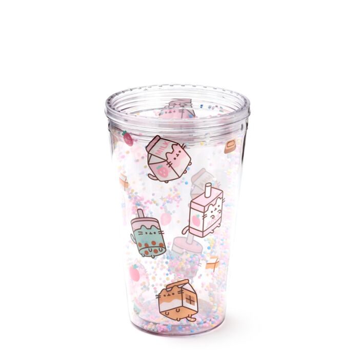 Puckator Shatterproof Pusheen Sips Double Walled Cup & Straw