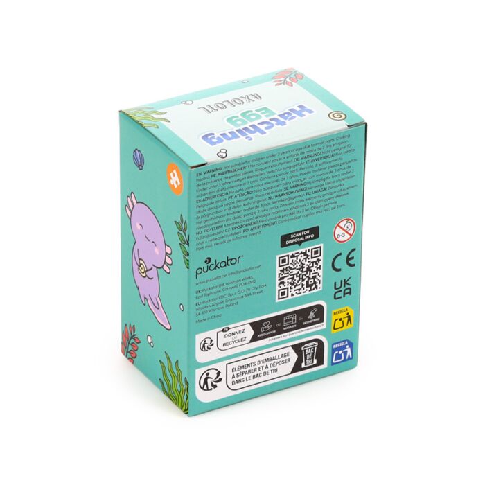 Puckator Adoramals Maddie the Axolotl Hatching Egg