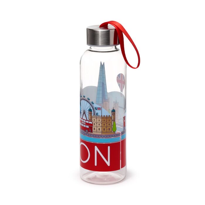 London Icons Panorama 500ml Water Bottle with Metallic Lid