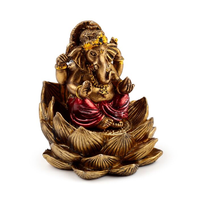 Puckator Gold Ganesh & Lakshmi Lotus Set of 2
