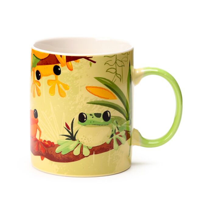 Puckator Tropical Frogs Porcelain Mug