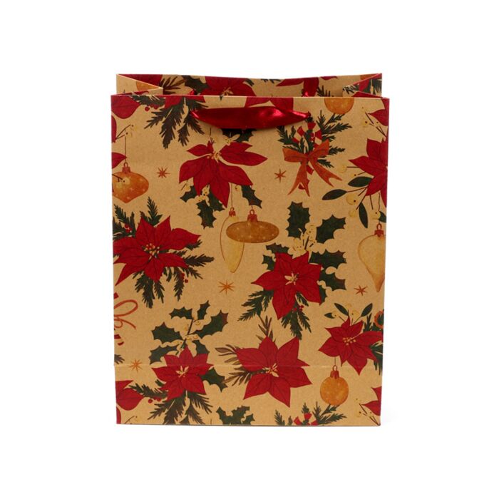 Puckator Christmas Botanicals Gift Bag Large