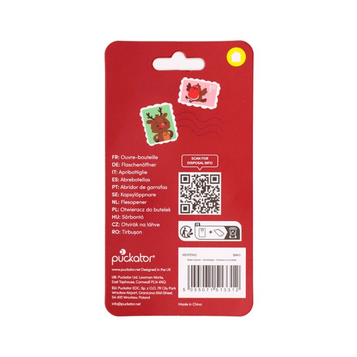 Puckator Jingle Bunch Christmas PVC Bottle Opener
