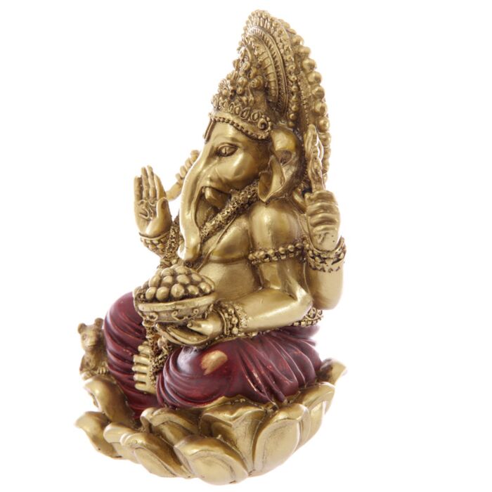 Puckator Gold & Red Ganesh Statue 16cm