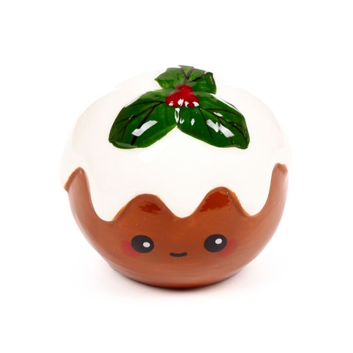 Puckator Christmas Pudding Foodiemals Ceramic Salt & Pepper Set