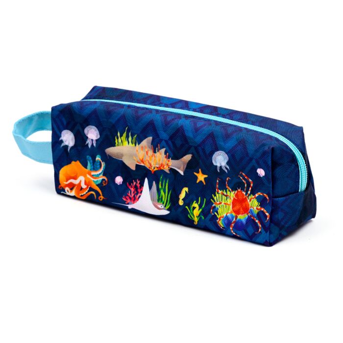 Puckator Marine Kingdom Oxford Cloth Pencil Case