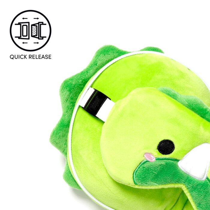 Puckator Relaxeazzz Adoramals Dinosaur Plush Travel Pillow & Eye Mask