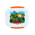 Puckator Minecraft SSS BOOM Clip Lock Stacked Bento Lunch Box with Cutlery
