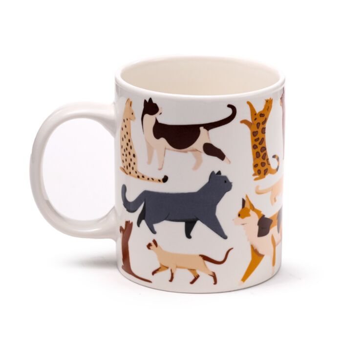 Puckator Feline Fine Cats (New) Porcelain Mug