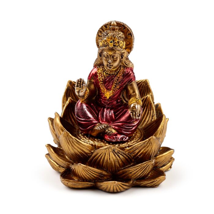 Puckator Gold Ganesh & Lakshmi Lotus Set of 2