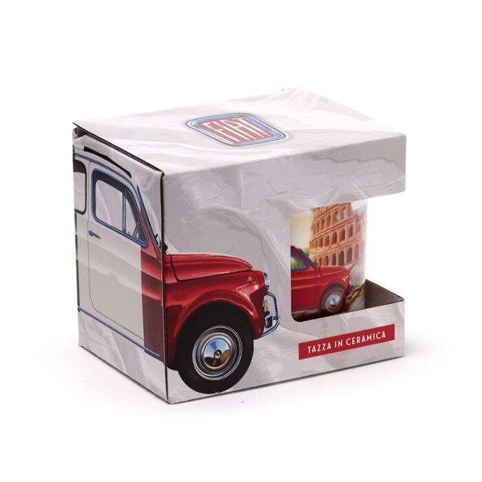 Puckator Fiat 500 Rome Porcelain Mug