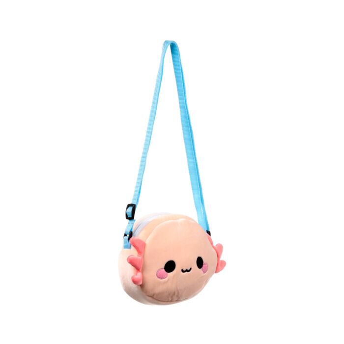 Puckator Maddie the Axolotl Adoramals Crossbody Plush Shoulder Bag
