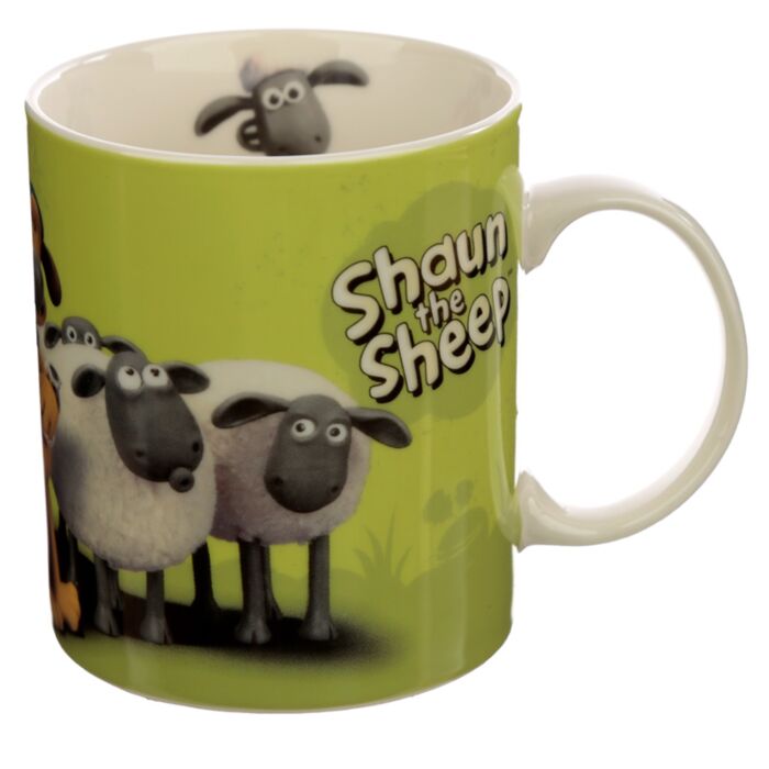 Puckator Shaun the Sheep Porcelain Mug Green