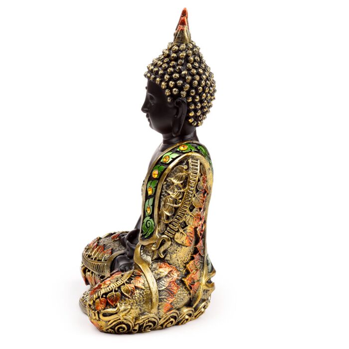 Puckator Black & Orange Gold Thai Buddha Contemplation