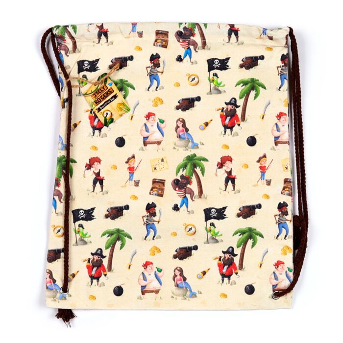 Puckator Jolly Rogers Pirate Canvas Drawstring Bag