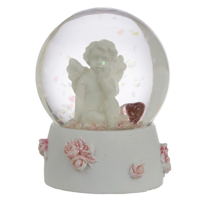Puckator Peace of Heaven Sweet Dreams Cherub Snow Globe